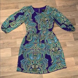 Blue and Green Dress